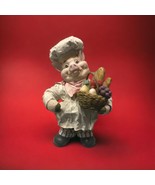 Midwest Importers Fabric Mache Pig Chef Cook Basket Food  Kitchen Figuri... - €21,38 EUR