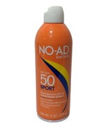 No-Ad Sport Sunscreen Spray SPF 50 Water Resistant 9 oz New  - $25.98