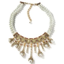 Heidi Daus Masterful Combination Simulated Pearl Necklace 17&quot; - £173.97 GBP