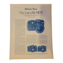 Leica R4-MOT Brochure Pamphlet Camera | What&#39;s New Norman Goldberg - £7.87 GBP
