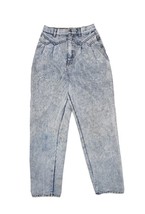 Vintage Paris Express Jeans Womens 4 High Waist Mom Acid Wash 90s Pleated 26x28 - £26.58 GBP