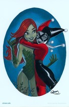 Chrissy Zullo SIGNED DC Comics Batman Art Print ~ Harley Quinn Poison Ivy - £29.60 GBP