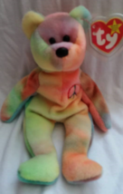 TY Beanie Babies Peace Bear PVC PELLETS Style # RARE ERRORS Retired - £31.96 GBP
