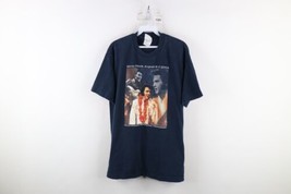 Vintage Y2K 2003 Mens Large Faded Spell Out Elvis Presley Week T-Shirt Blue - £31.01 GBP