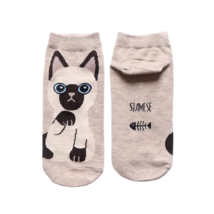 Road Feel Womens Creative Cat Cotton Socks - New - Siamese - $9.99