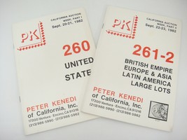 Peter Kenedi Stamp Auction Catalogs 1982 US British Empire Europe Asia Latin - £4.44 GBP