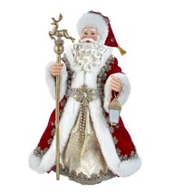 Kurt S. Adler Fabriché Regal Red Table Piece Santa 10.5-Inches Multi-Col... - $86.73