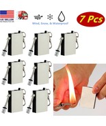 7x Waterproof Permanent Match Lighter Strike To Light Survival Camp Fire Starter - $9.89