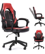 Pu Leather Desk Chair With Lumbar Support, Swivel Office Chair Executive... - $137.98