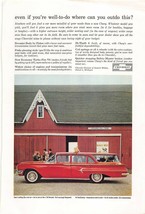 1960 Chevy Kingswood Wagon Original Vintage Advertisement Ad 60 TURBO-FIRE V8 - £4.05 GBP