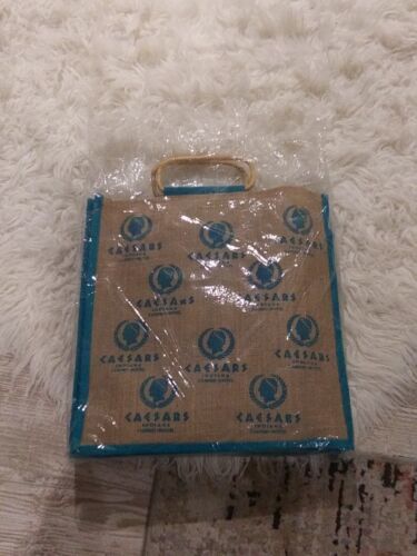 Caesars Indian Casino Tote Bag Burlap With Towel - $26.17