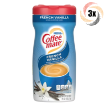 3x Containers Nestle Coffee Mate French Vanilla Flavor Coffee Creamer | 15oz - £22.18 GBP