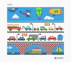 Pepita needlepoint canvas: Traffic, 12&quot; x 10&quot; - $86.00+