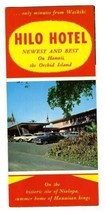Hilo Hotel Brochure Hilo Hawaii Niopola Hawaiian Kings Home 1950&#39;s - £39.10 GBP