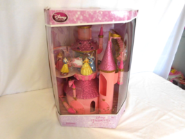 Disney Princess Deluxe Castle Playset Cinderella Belle Ariel Jasmine Aurora Snow - £132.57 GBP