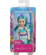 Dreamtopia Barbie Chelsea Mermaid 6.5&quot; Teal Hair Clothes Tail GJJ89 NEW - £14.80 GBP