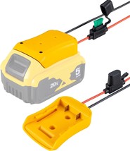 Power Wheel Adapter For Dewalt 20V Battery With Fuse &amp; Wire, Diy Use - $41.99