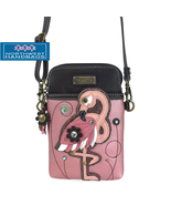 GLITTER FLAMINGO CELLPHONE CROSSBODY PURSE PINK CHALA - $54.65 CAD
