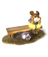 Vintage 1996 Wee Forest Folk w/ Box, “Benched” Football Player  Annette ... - £59.08 GBP