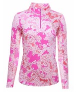 NWT Ladies IBKUL PASCHA PINK CORAL Long Sleeve Mock Golf Shirt S M L XL XXL - $1,335.02 MXN