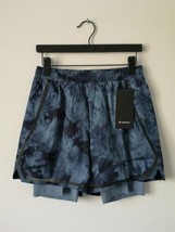 Nwt Lululemon Tdcn Blue Dye Surge Shorts 6&quot; Lined Bold Lines Men&#39;s Large - £64.39 GBP