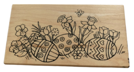 Great Impressions Rubber Stamp Easter Eggs Tulips Lily Card Making Sprin... - $7.99