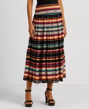 NEW LAUREN RALPH BLACK RED  MIDI SKIRT SIZE 14 W 16 W 18 W 20 W WOMEN $155 - $94.17