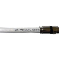 Monster Cable 3 FT RG6 Quad Shielded Coaxial Cable with Heavy Duty Compr... - £16.50 GBP