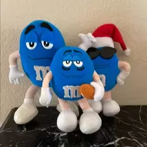 M&amp;M'S Blue Character Plush Set - $14.00
