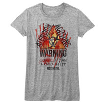 Resident Evil WARNING Biochemical Womens T Shirt T-Virus Asset Umbrella ... - $25.50+