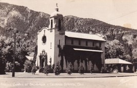 Pauline Chapel at Broadmoor Colorado Springs CO Real Photo RPPC Postcard D17 - £2.34 GBP