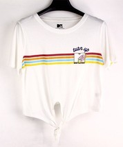 MSRP $22 Penguin Kids Wear Mtv White Tie-Hem Crewneck Tee Size Large NWOT - $283.32 MXN