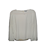 Closet London Blouse Women&#39;s M White Bell Sleeve Size 8 designer Luxury  - €18,80 EUR
