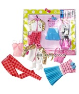 Year 2016 Barbie Fashionistas Fashion Pack CLASSIC TRENDY OUTFITS FBB79 - £31.59 GBP