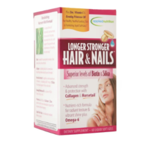 Applied Nutrition Longer Stronger Hair &amp; Nails Dietary Supplement Soft-Gels60.0e - £23.59 GBP