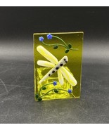 Fused Art Glass Dragonfly Art Figurine Unique Artistic Tea Light Candle ... - €25,79 EUR