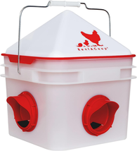 Rentacoop Chick2Chicken 10Lb Bpa-Free 4-Port Feeder - Includes Anti-Roost Cone,  - £41.94 GBP