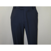 Men Suit BERLUSCONI Turkey 100% Soft Italian Wool Super 180's #Ber28 Navy Blue image 10