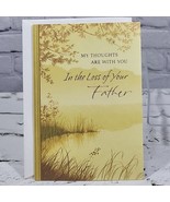 Hallmark Greeting Card Deepest Sympathy Loss Of Your Father Condolences  - £4.66 GBP