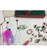 Junk Drawer Lot of 90s Jewelry Earrings Buttons Ornament For Crafts Claires - $32.19 CAD