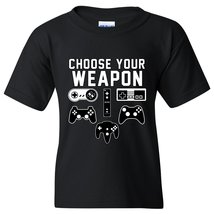 UGP Campus Apparel Choose Your Weapon Gamer Gaming Console Youth T-Shirt - Small - £19.17 GBP