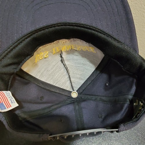 Vintage USS Tennessee SSBN 734 Embroidered Submarine Dolphins Navy Sub Vet Hat Item image 6