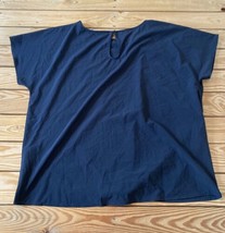 Soft Surroundings Women’s Short Sleeve Blouse size L Black R1 - £15.48 GBP