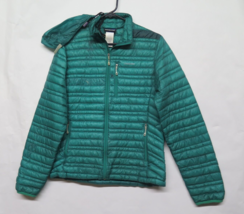 Patagonia Womens Ultralight Down Fill Jacket Blue Green Sz Medium M Sack READ - £93.37 GBP