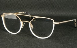 Woow Watch Out 3 904 Pale Gold /White Eyeglasses Glasses Frame 50-21-144mm Italy - $215.80