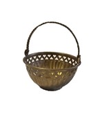 Rosenthal Netter Brass Small Basket Heart Theme with Handle Decorative - $380.01 MXN