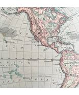 1879 Map Western Hemisphere Victorian Atlas Harpers Geography 1st Editio... - $1,096.50 MXN