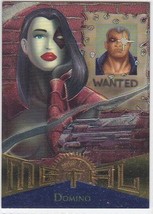 N) 1995 Fleer Marvel Metal Trading Card Domino #93 - £1.54 GBP