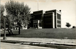 RPPC Courthouse Lake Andes, South Dakota SD UNP Postcard Q16 - £30.49 GBP