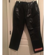  Vintage RVT Jeans Co Women&#39;s Plus Black Faux Bonded Hard Leather Pants ... - £41.95 GBP
